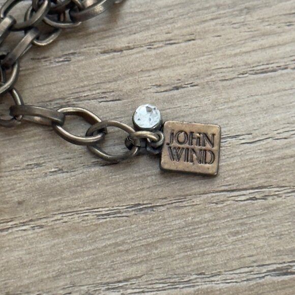 John Wind Beaded Necklace With Ombre Tassel Yellow Cream Stone Beads - Picture 4 of 16